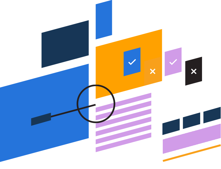 geometric diagram of AI search