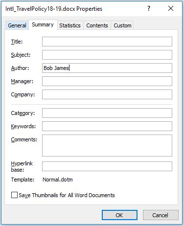 document search interface